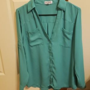 Express Portfolio Shirt teal/seafoam